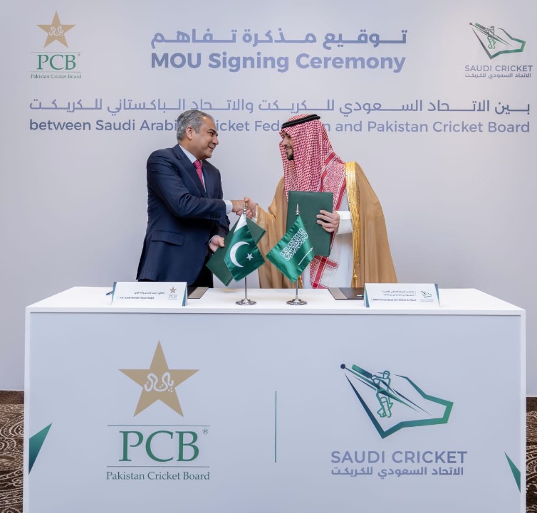 الاتحاد السعودي للكريكيت ومجلس الكريكيت الباكستاني يوقعان اتفاقية استراتيجية لتطوير ملعب كريكيت في جدة