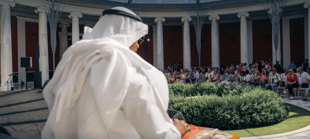 “Fusion of Saudi & Venetian Sound Landscapes,” “Music and Tradition,” “Flavors Without Borders,” and “The Year of Handicrafts Exhibition”